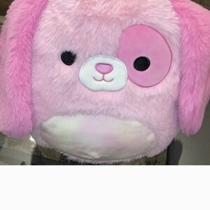 Pink Plush Dog Pillow